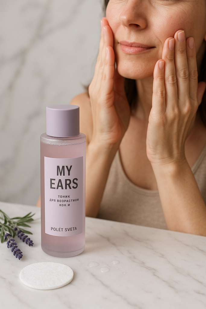 Тоник MY EARS для возрастной кожи: мягкое обновление тона и комфорт 35+