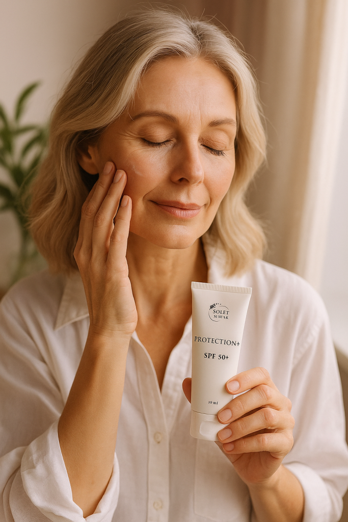 alt="Антивозрастной крем PROTECTION+ POLЁT SVETA SPF 50+"